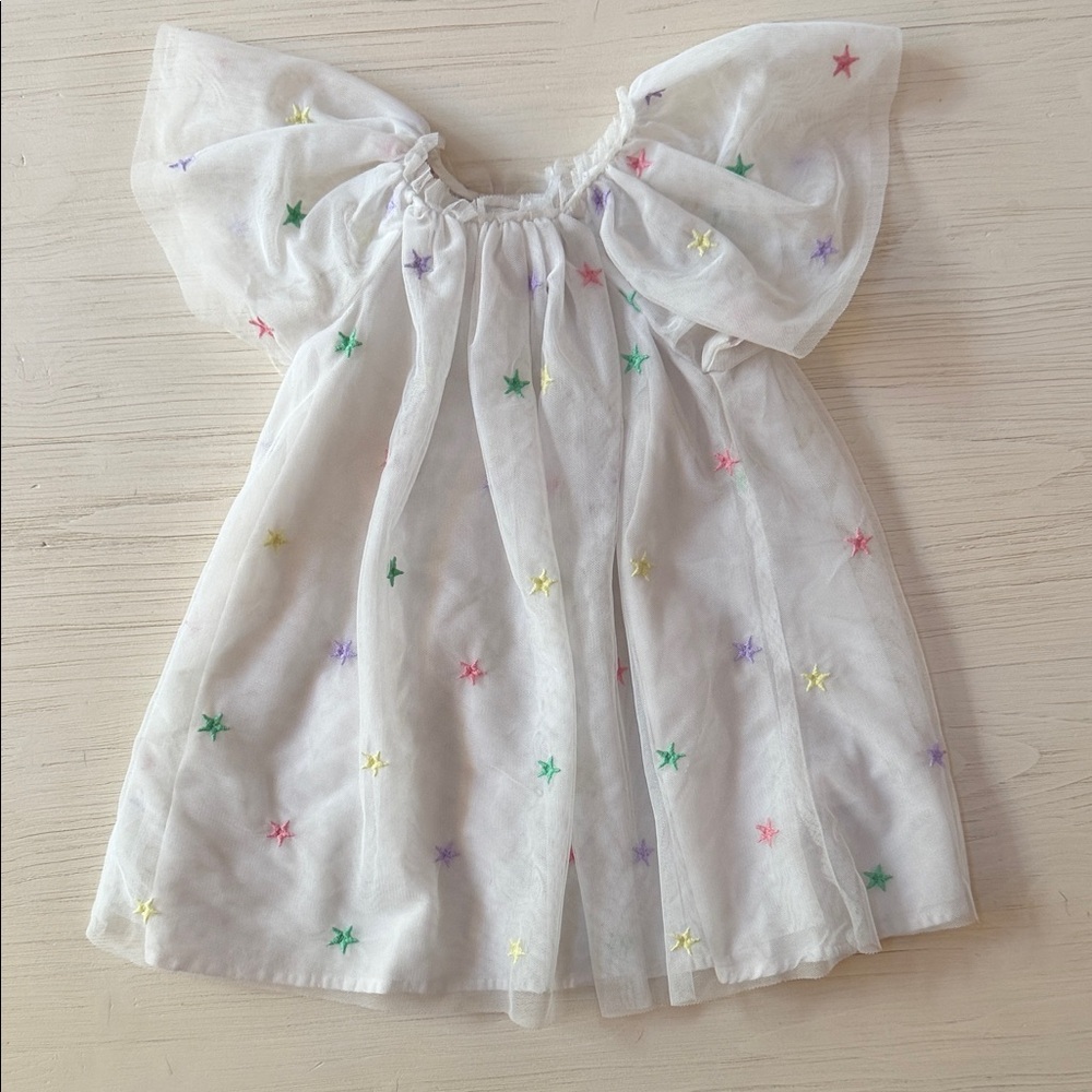 GAP Ivory Toddler Dress with Lace Accents